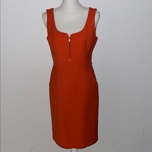 Tory Burch Vibrant Orange Mini Dress